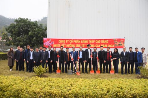 Công ty cổ phần Gang thép Cao Bằng tổ chức Lễ ra quân trồng cây mừng Đảng, mừng Xuân Quý Mão.