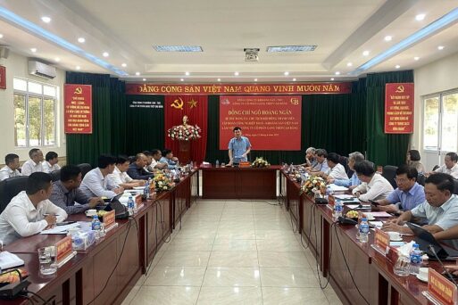 Bí thư Đảng ủy, Chủ tịch HĐTV Tập đoàn Than khoáng sản Việt Nam đến kiểm tra sản xuất và làm việc với Công ty CP Gang thép Cao Bằng.