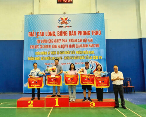 Tổng kết và trao Giải Cầu lông – Bóng bàn phong trào TKV Khu vực các đơn vị vùng Hà Nội và ngoài Quảng Ninh năm 2025