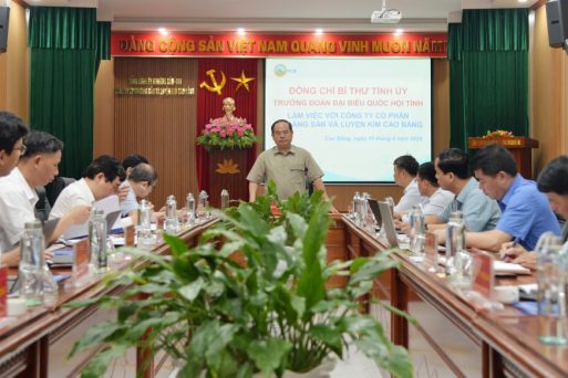 Bí thư Tỉnh ủy Quản Minh Cường làm việc với Công ty cổ phần Khoáng sản và Luyện kim Cao Bằng